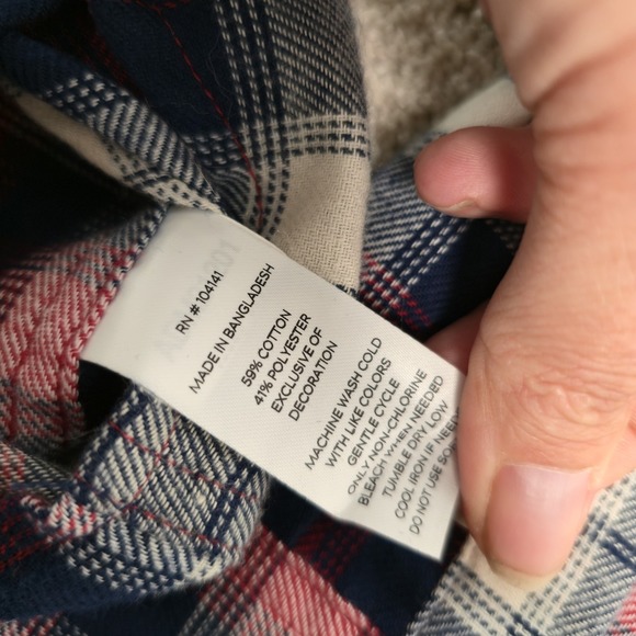 Alpine Design Mens‎ Red plaid Long Sleeve Flannel Button Up Sz Small New - Picture 5 of 8